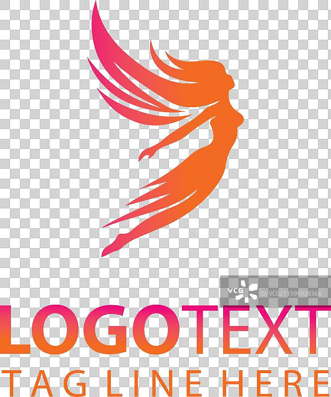 飞翔的女性标志图片素材