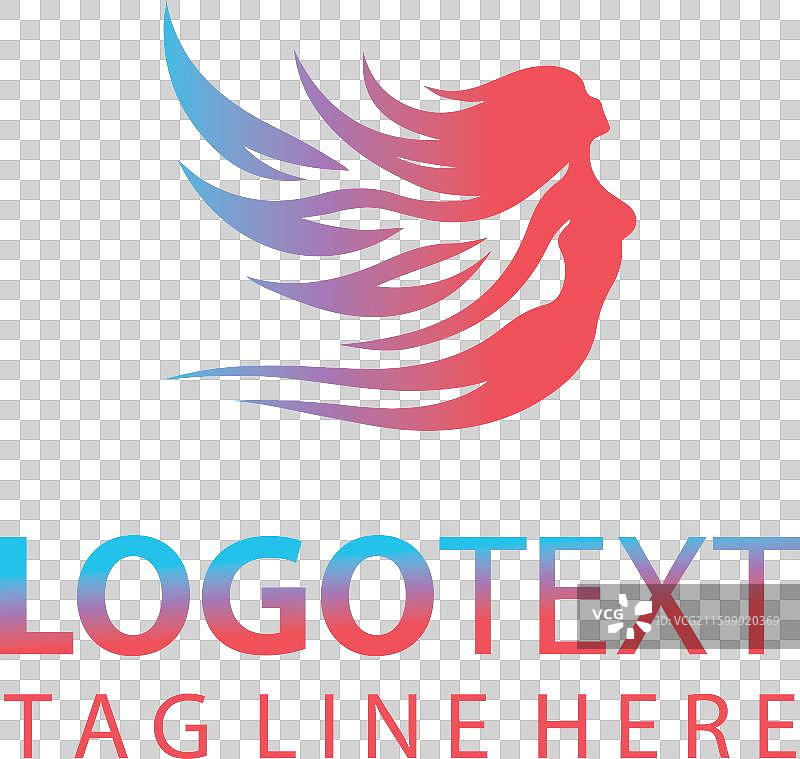 飞翔的女性标志图片素材