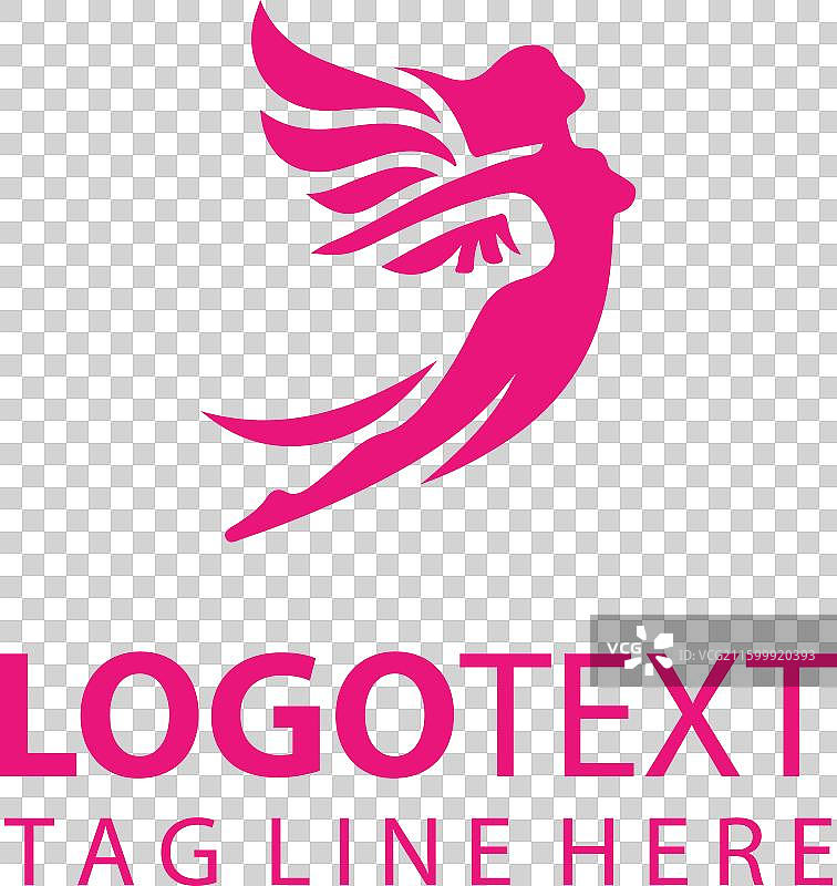 飞翔的女性标志图片素材