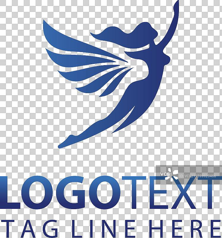 飞翔的女性标志图片素材