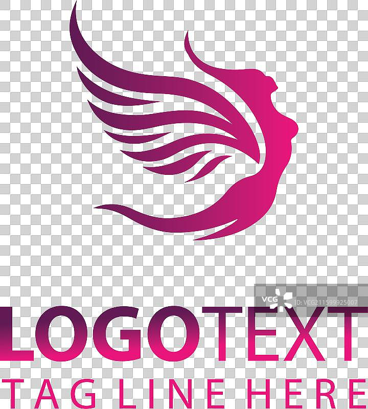 飞翔的女性标志图片素材