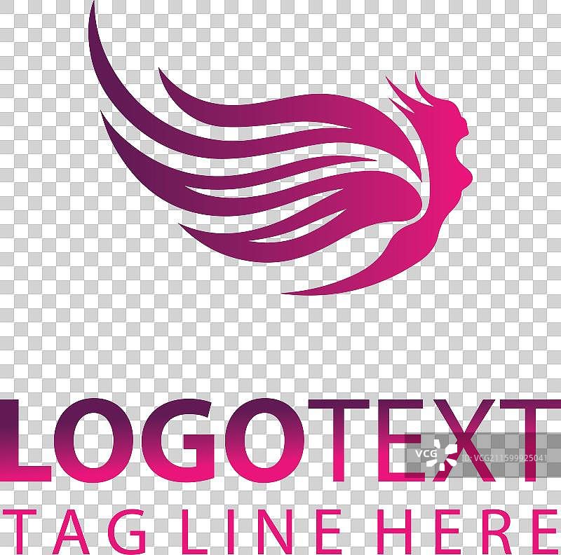 飞翔的女性标志图片素材