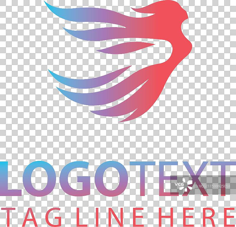 飞翔的女性标志图片素材