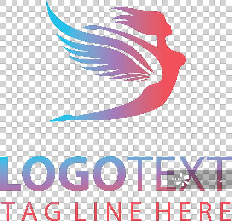 飞翔的女性标志图片素材