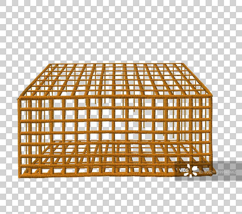 免抠元素 PNG插画 木笼子 铁笼子图片素材