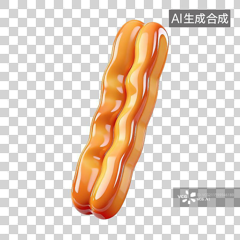 【AI数字艺术】油条美食插画图片素材