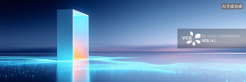 【AI数字艺术】汽车广告背景图——现代极简建筑与光滑的广场地面构成的展览空间图片素材