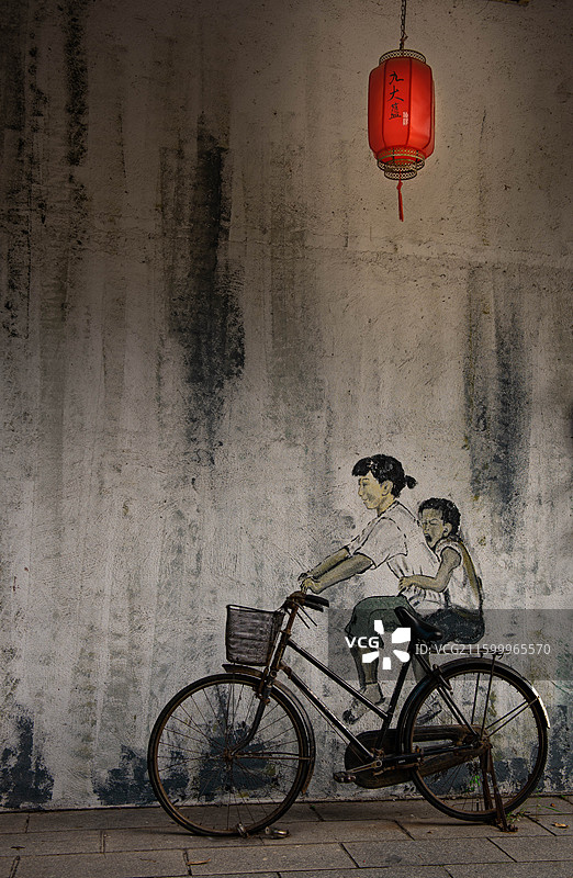 浈阳峡小镇80年代的生活图片素材