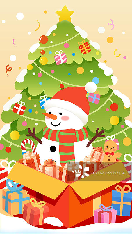 圣诞节和圣诞树图片素材