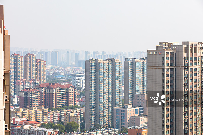 河南洛阳涧西区厂矿住宅区日景图片素材