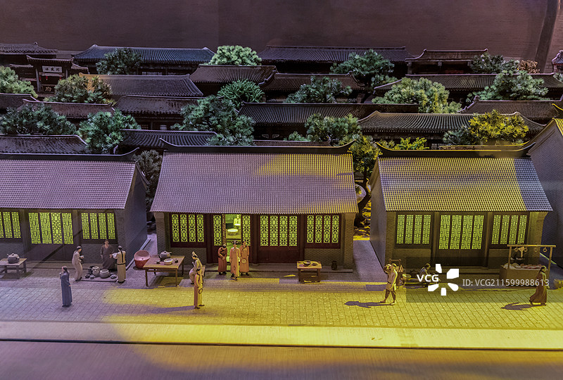 辽宁省沈阳博物馆“沈阳历史陈列——天眷盛京”：清代盛京城十二时辰图片素材