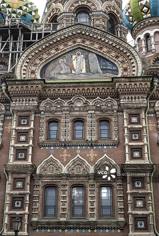 俄罗斯圣彼得堡基督复活教堂图片素材