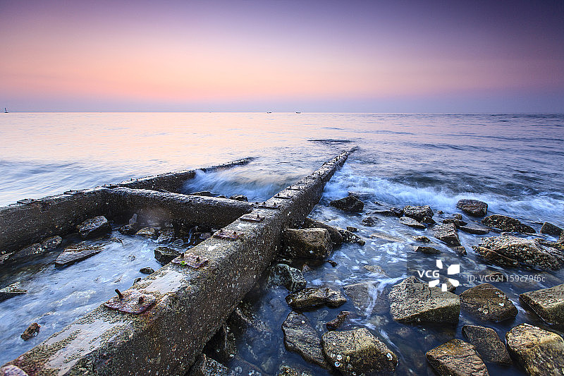 止锚湾日出图片素材