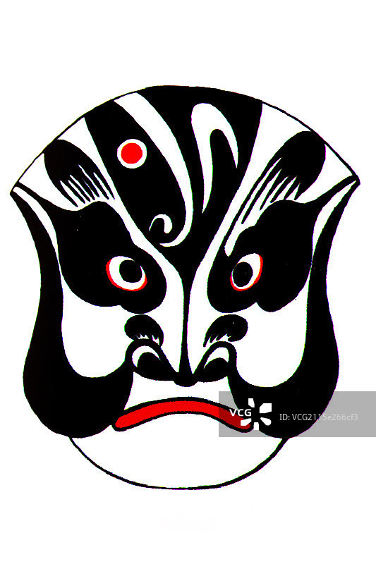 中国传统脸谱文化－呼延赞脸谱图片素材