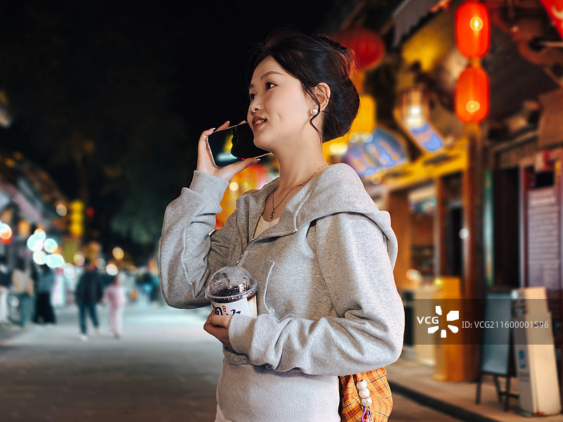 南充市阆中古城旅游景区人景合拍照34图片素材