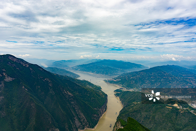瞿塘峡白帝城图片素材