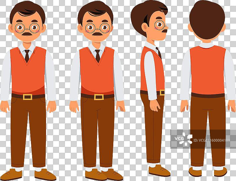 男性教师，教育工作者，行走，背包图片素材