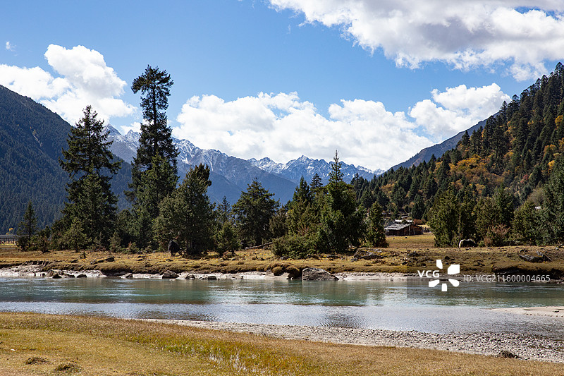 巴松措新措图片素材