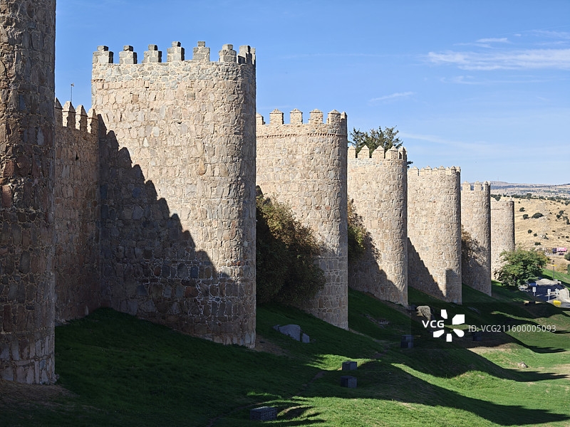 西班牙阿维拉城墙图片素材
