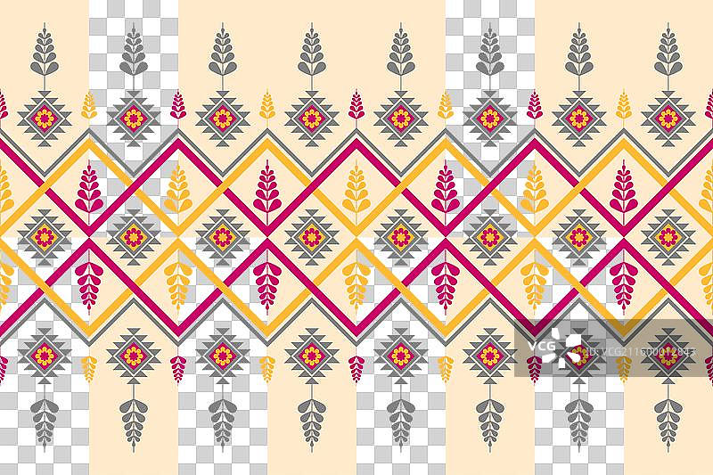 地毯花卉部落背景几何民族风图片素材