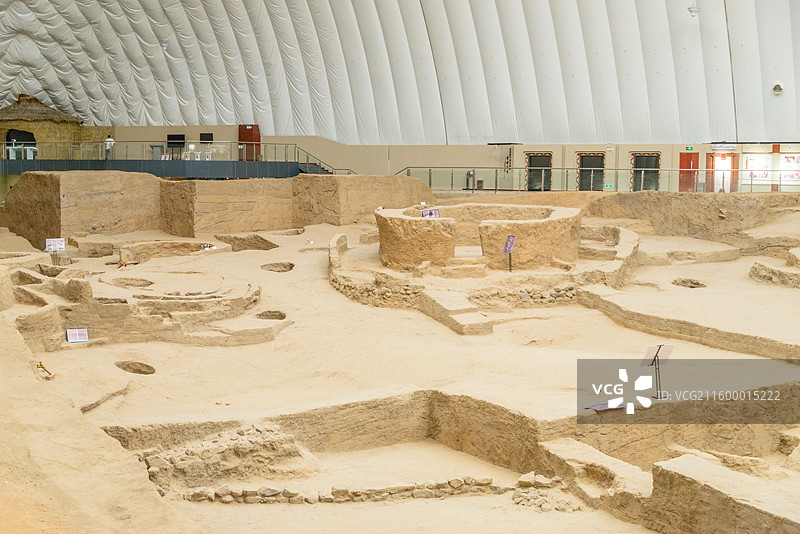 内蒙古赤峰二道井子遗址博物馆图片素材