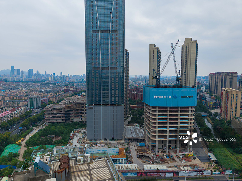 南京，世茂天誉，市中心88亿烂尾楼！图片素材