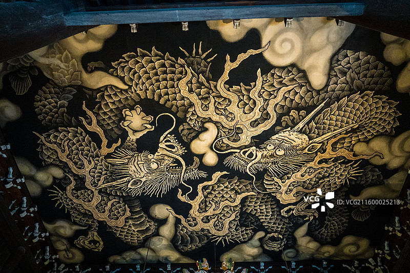 建仁寺双龙图图片素材