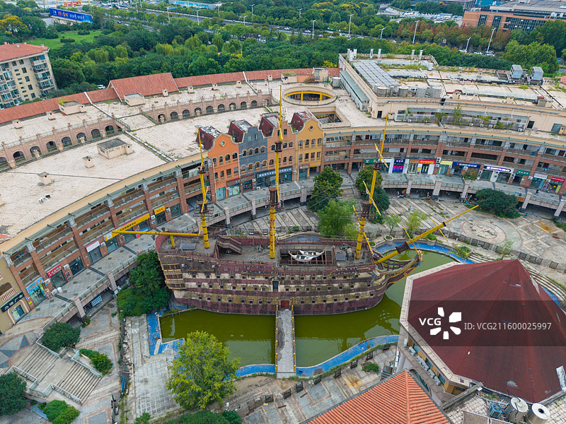 南京，明发商业广场，航拍城市风光！图片素材