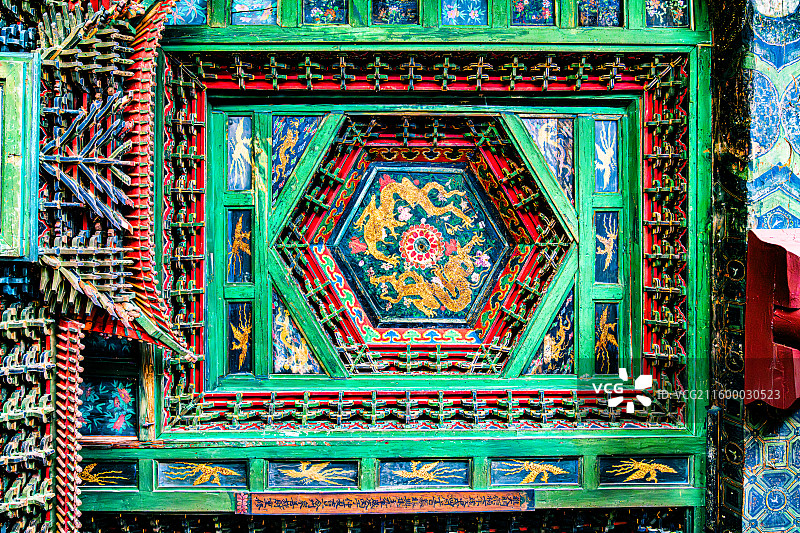 净土寺 藻井 山西 朔州 应县图片素材