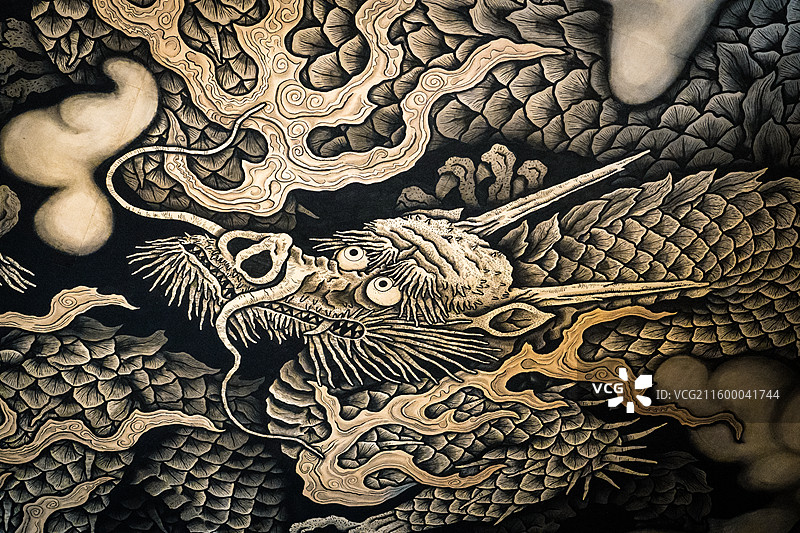 建仁寺双龙图图片素材