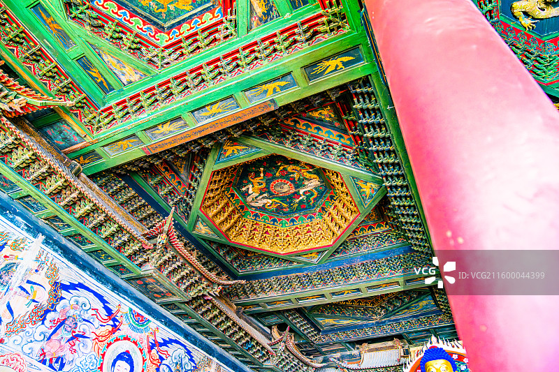 净土寺 藻井 山西 朔州 应县图片素材