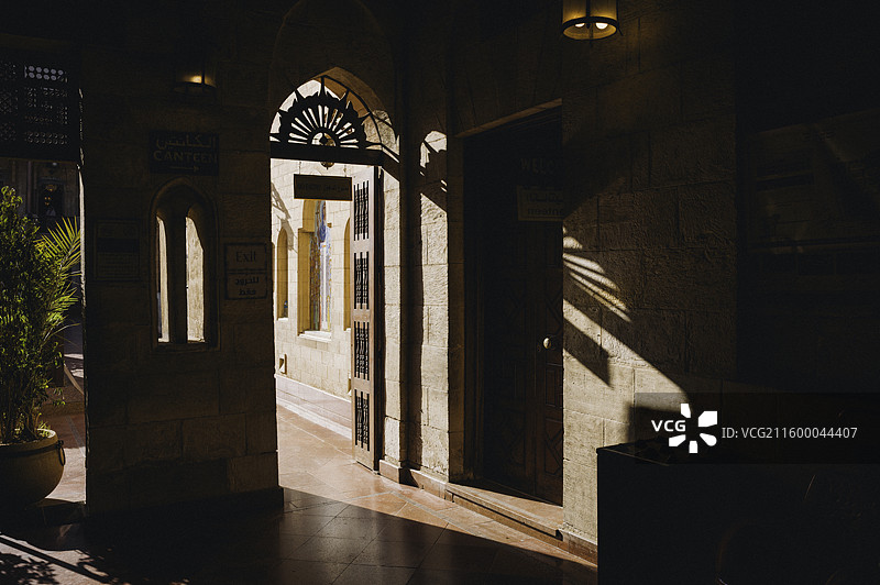 埃及开罗 悬空教堂 圣母玛利亚教堂 晴天外景图片素材