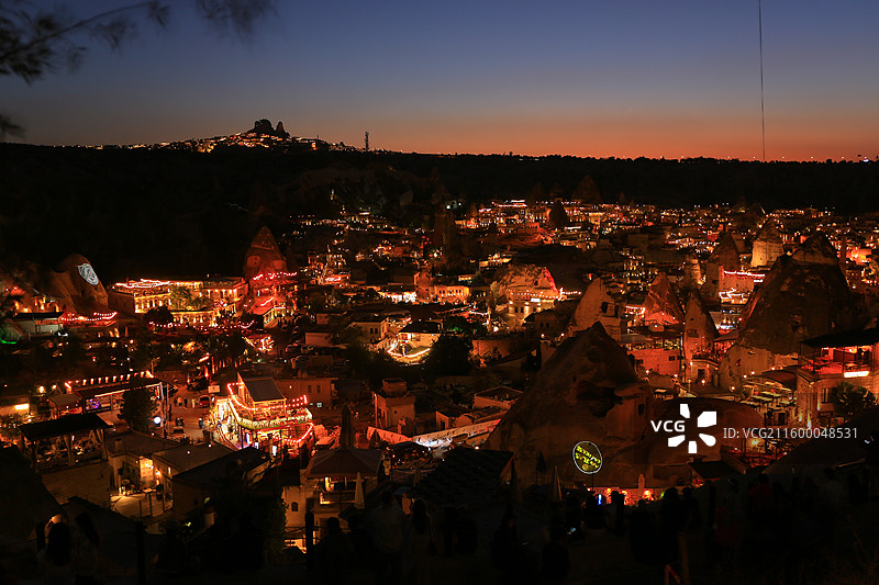 傍晚的格雷姆小镇图片素材