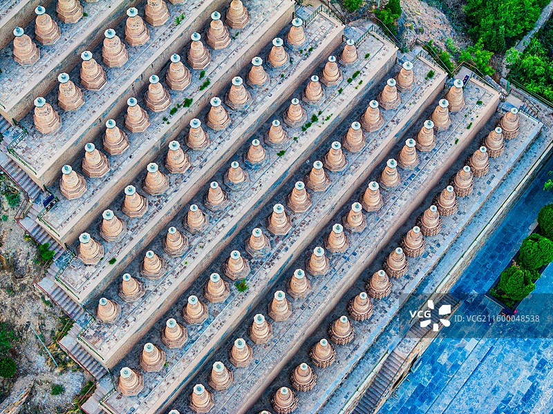 宁夏 青铜峡 一百零八塔图片素材