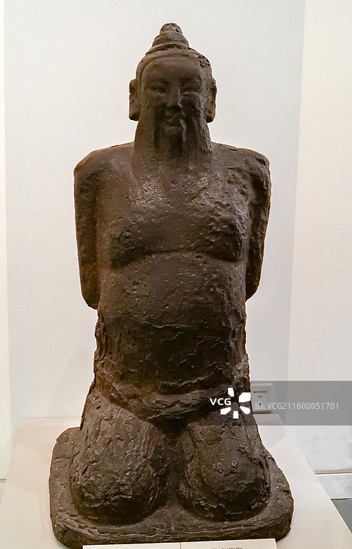 秦桧铁跪像 清代 原在北京市崇文门外精忠庙 中国国家博物馆“古代中国”基本陈列图片素材