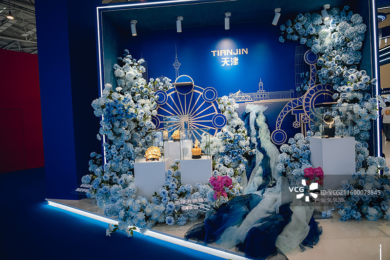 天津珠宝 展品 手工 艺术品图片素材