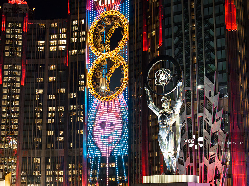 澳门新濠影汇夜景图片素材