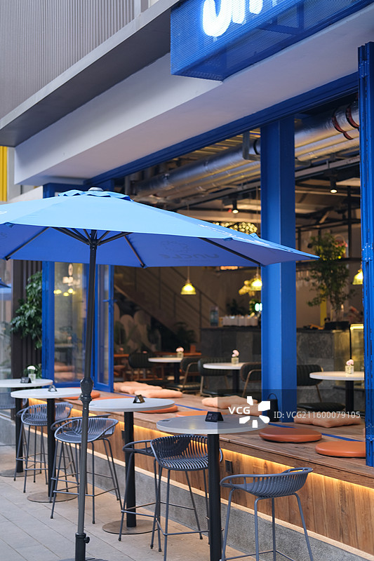 户外就餐餐区图片素材