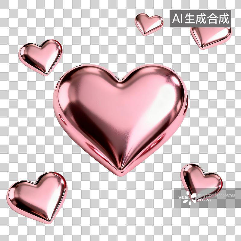 【AI数字艺术】爱心图片素材