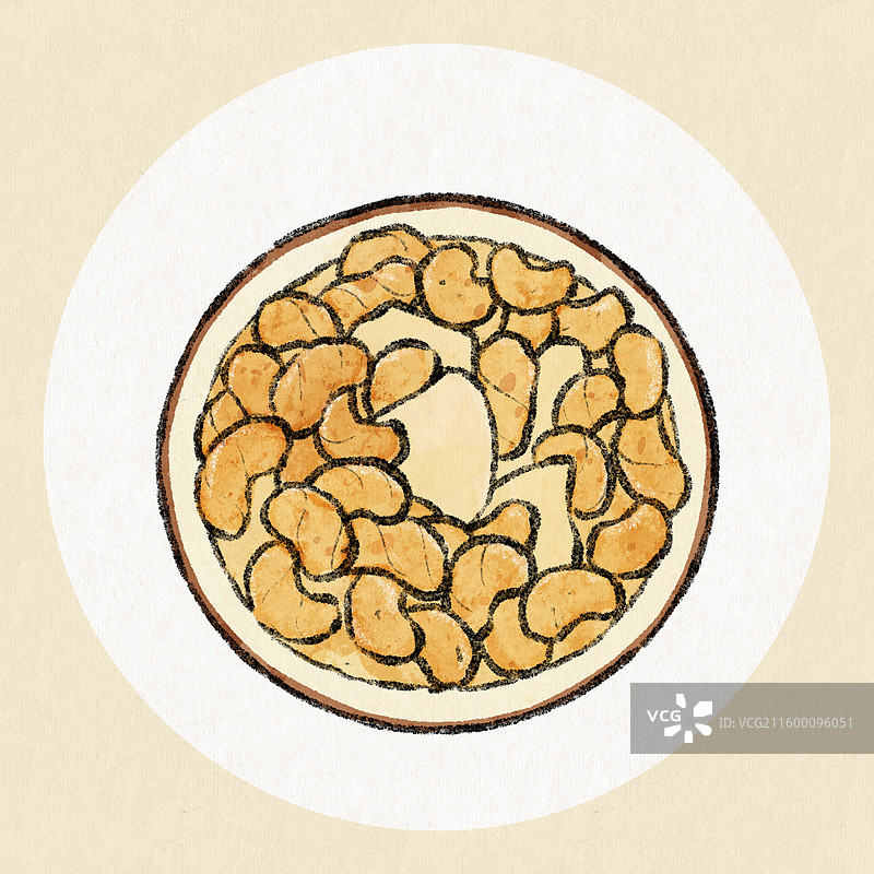 甘肃美食插画-糊锅图片素材