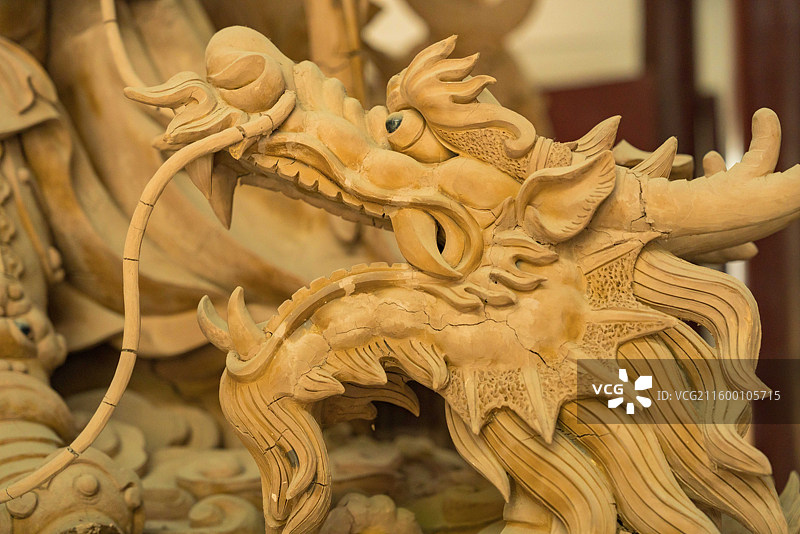 苏州，明月古寺，佛像雕刻之美！图片素材