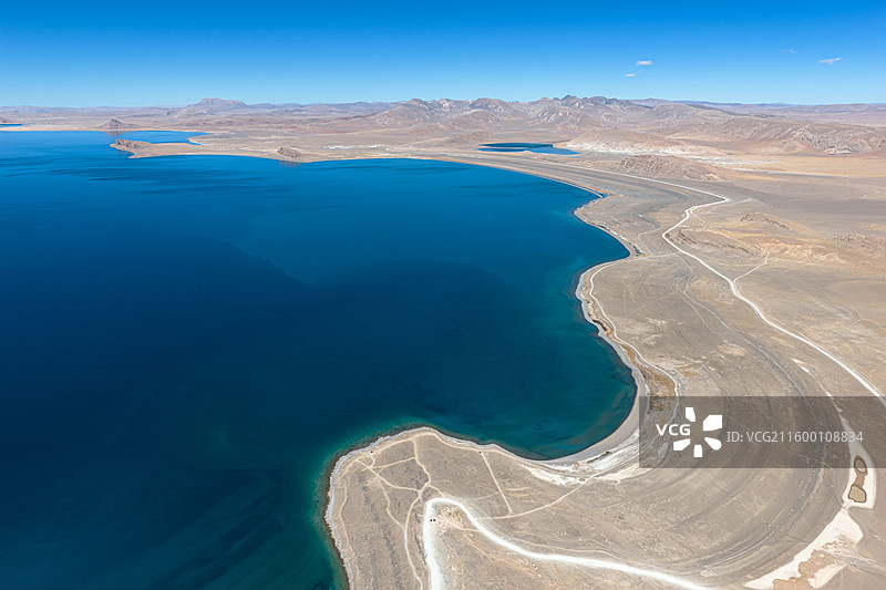 西藏那曲纳木措圣象天门航拍图图片素材