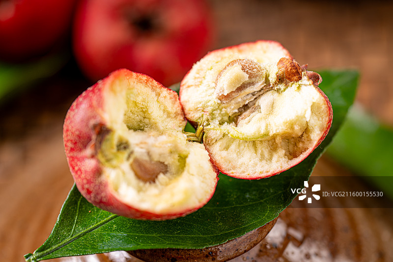 新鲜美味的山楂图片素材