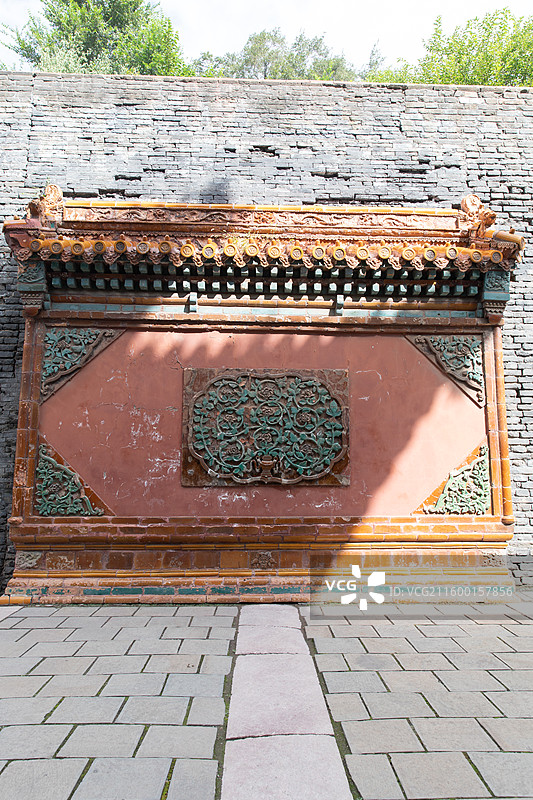 沈阳清昭陵月牙城影壁图片素材