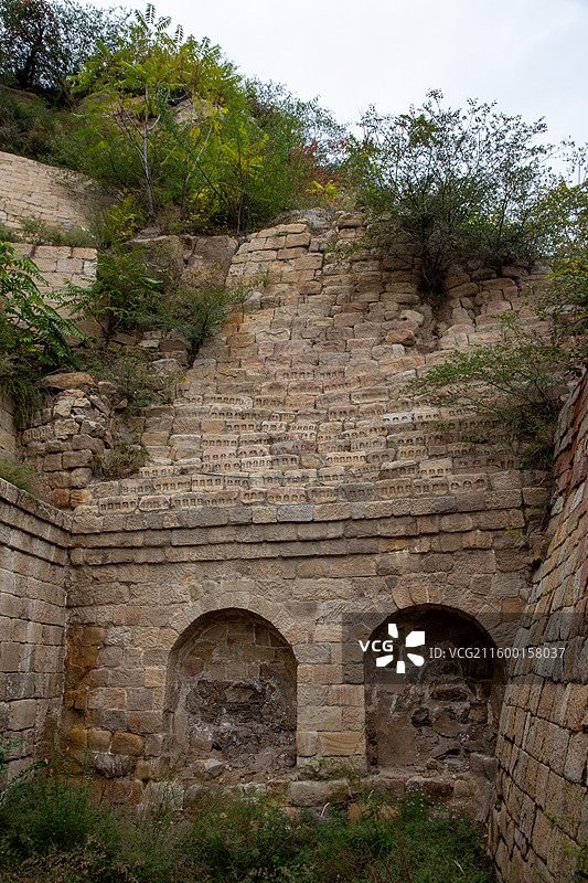 龙山石窟+童子寺遗址图片素材
