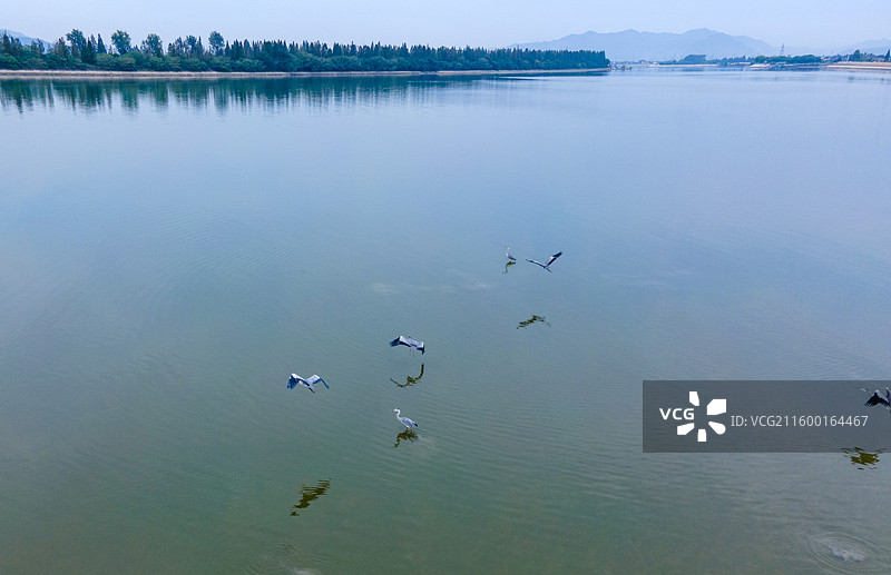 钱塘江全流域拍摄项目-杭州段-三江汇合处图片素材