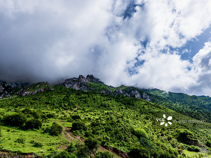 甘南藏族自治洲江迭公路图片素材