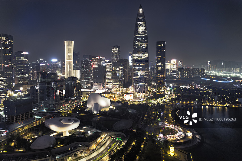 深圳湾文化广场、深圳人才公园、中国华润大厦、后海图片素材