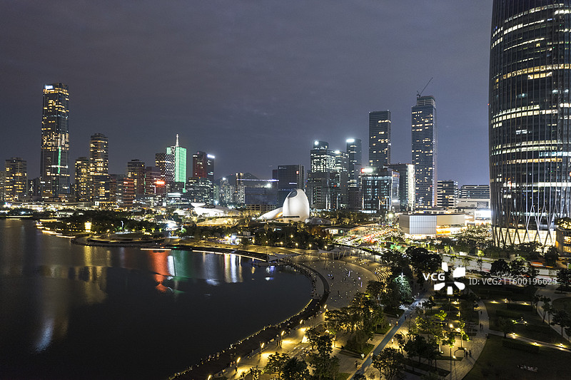 深圳湾文化广场、深圳人才公园、中国华润大厦、后海图片素材