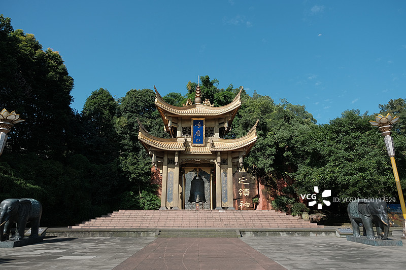 四川峨眉山第一山亭图片素材